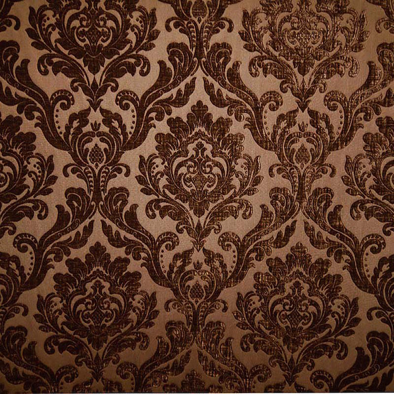 Tissu Neiman | Tissu bicolore en velours | Couleur espresso, Espresso