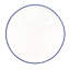 Canvas Home Abbesses Blue Rim 3 Piece Dinnerware Set, Service For 1