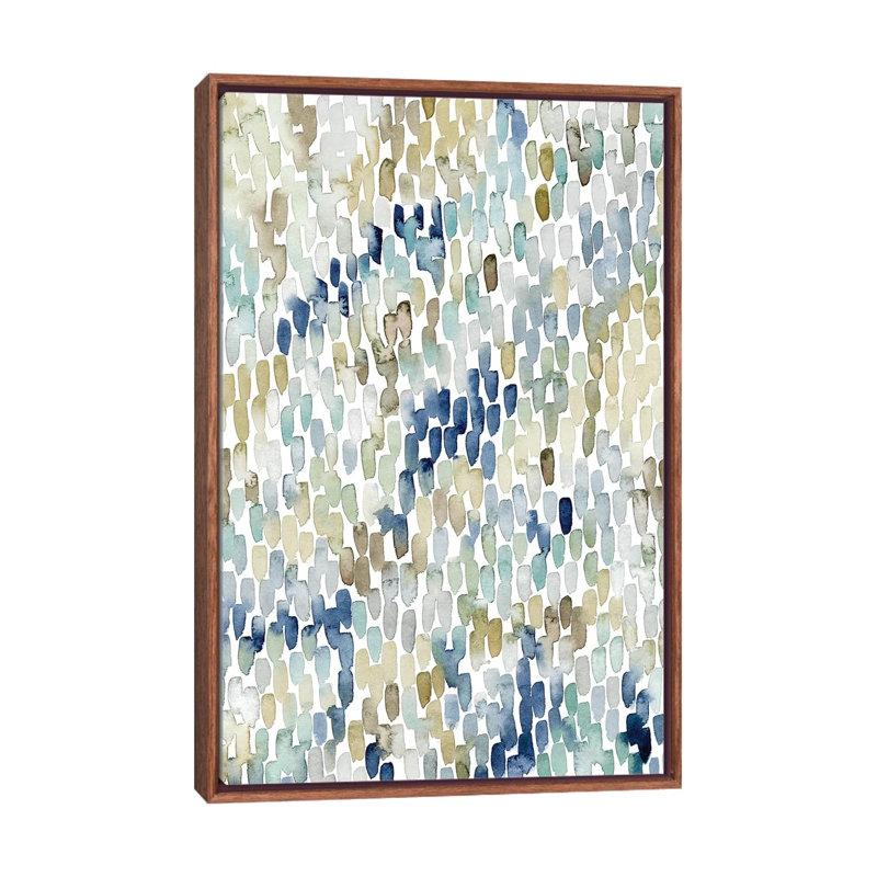 «River Wavelet I» par Grace Popp - reproduction d'art, H 26 po x l 18 po x 1,5 po, Toile classique avec cadre brun