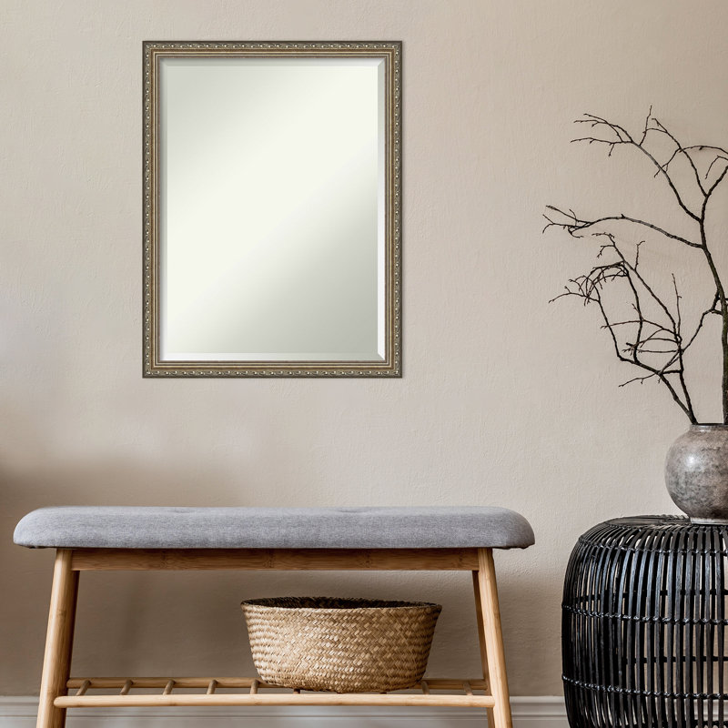 Miroir de salle de bain biseauté traditionnel Grantley, H 26,5 po x l 20,5 po x P 1 po