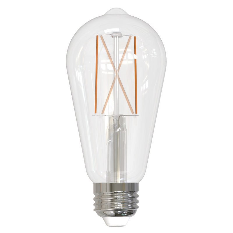 Led Filaments 8.5 Watt Dimmable St18 Light Bulb With Clear Finish