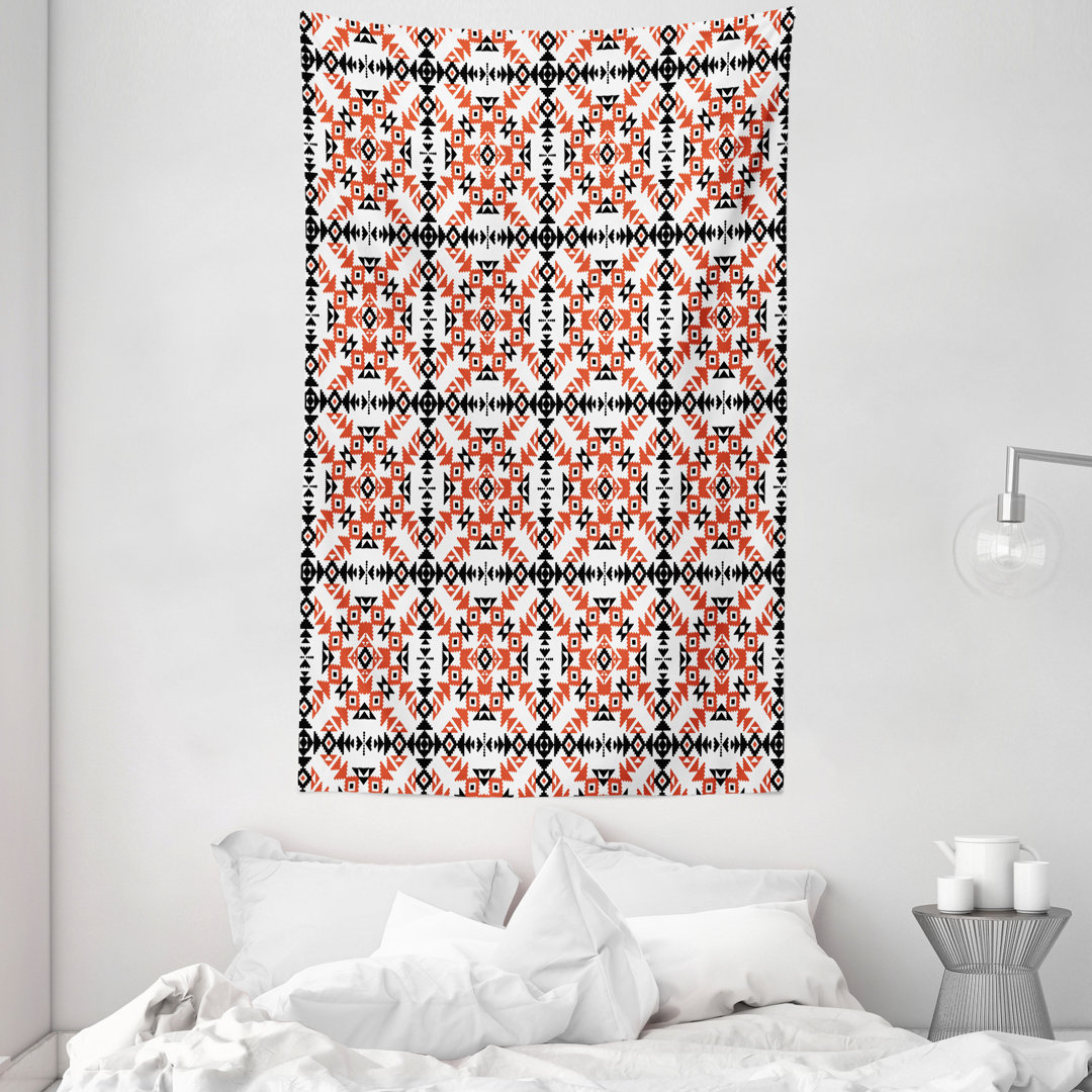 Wandbild Geometrische Stammeskunst im Retro-Stil