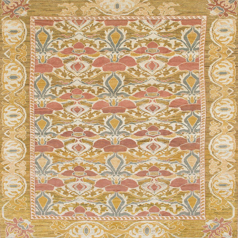 Tapis abstrait moderne 1210, Carré 8 pi