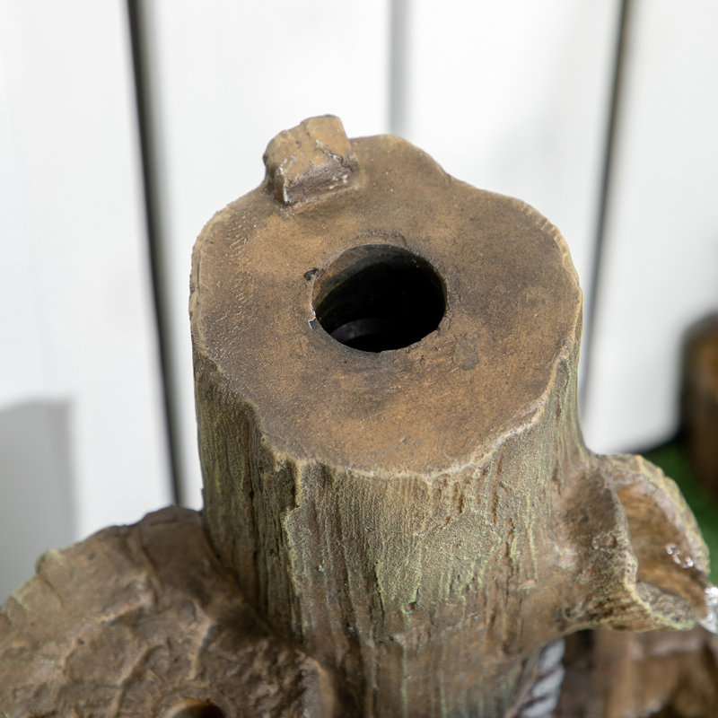 Outsunny Outdoor Fountain With Birdhouse
