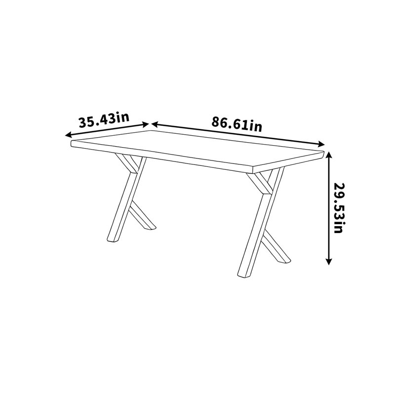 Zafir, 29.53"H x 86.61"L x 35.43"W