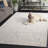 Geraurd 533 Hand Tufted Wool/Cotton Abstract Indoor Use Only Rug in Ivory/Gray-1054091740