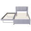 Lit plateforme double avec lit gigogne-608287097