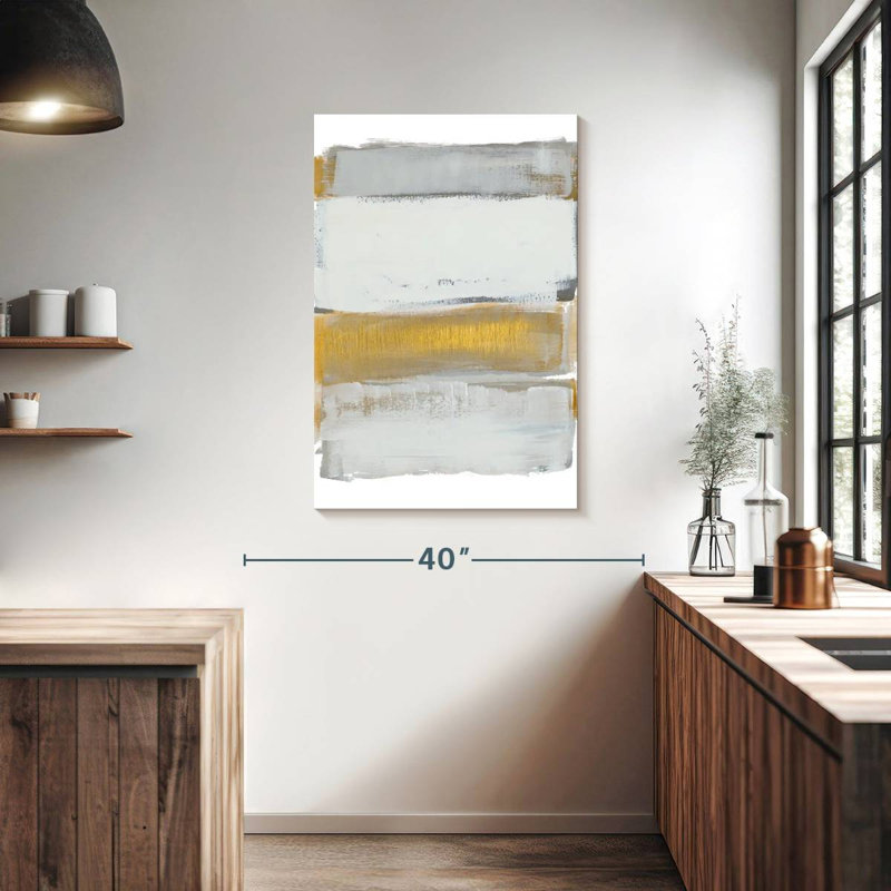 Avery nuances de gris doré, H 39 po x l 26 po