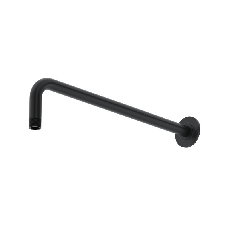 16" Wall Mount Shower Arm, Black