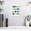 Avery bleu jaune moderne II-108360566