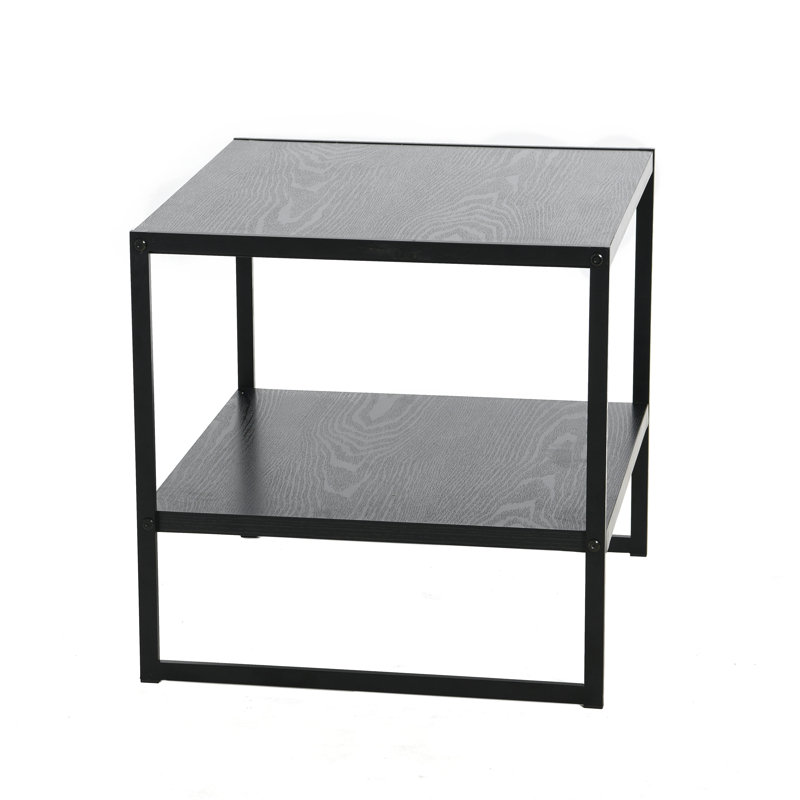 Table d'appoint carrée en frêne, Chêne noir