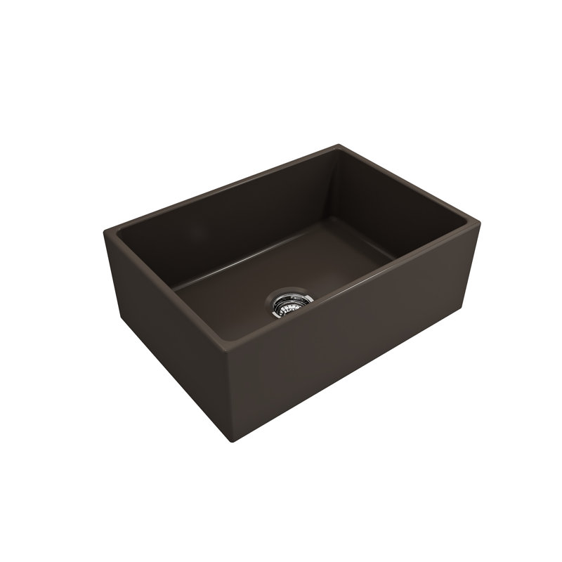 27'' L Kitchen Sink, Matte Brown
