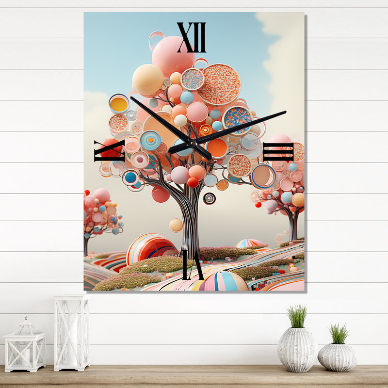 Horloge murale ludique arbre des merveilles, Grand