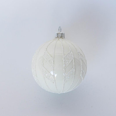 Ornement en forme de lignes en forme de boule de neige