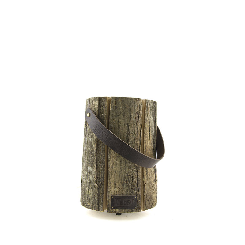 Bois clair - Bois de cerisier M | | Leather Edition, H 11,8 po x l 7,85 po x P 7,85 po