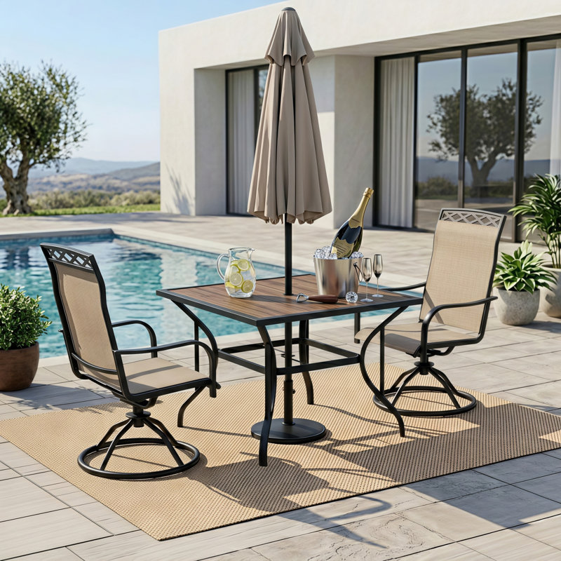  Table de patio 37 po carrée