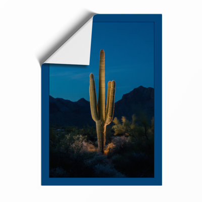 Desert Sentinel Minimalist - Framed Print