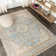 Stickney Floral Medallion Chambray Blue/Ivory Rug