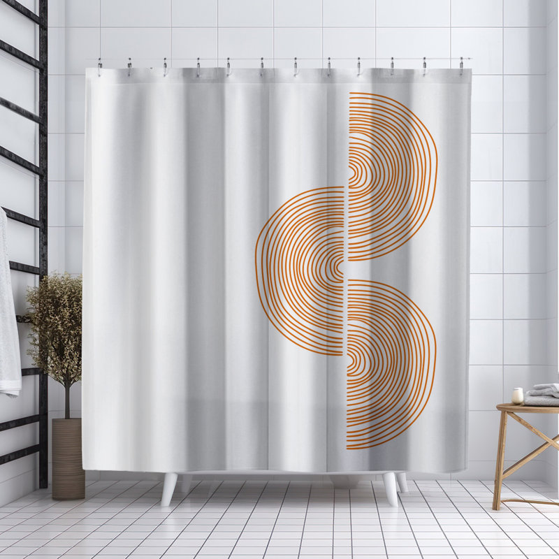 Rideau de douche Coco, Orange