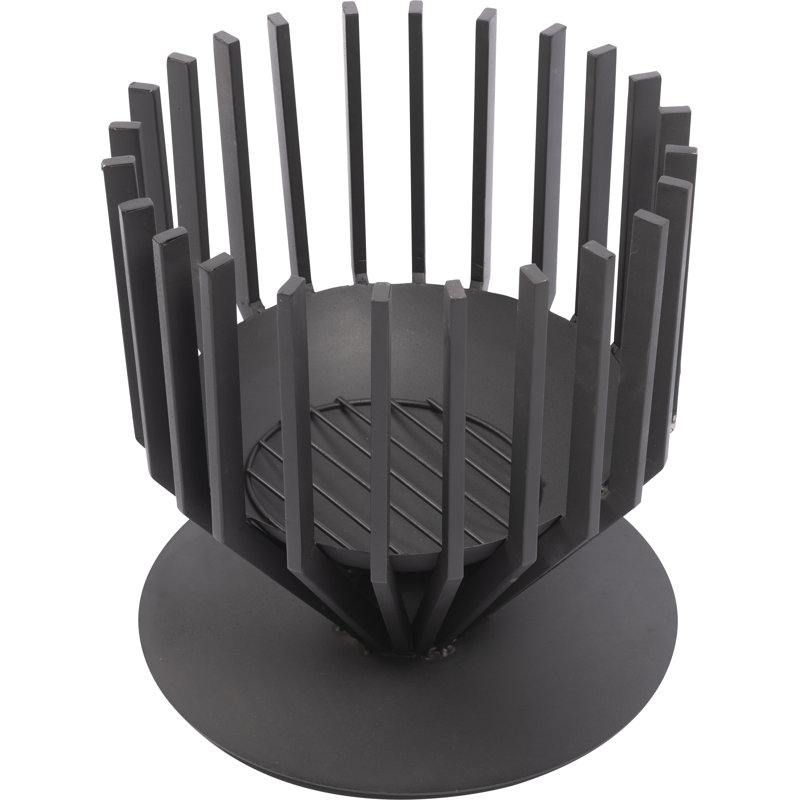 Irving Round Steel Fire Pit Log Grate, 43 cm H x 44 cm W