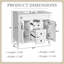 Meuble-lavabo simple autoportant 36 po avec plateau intégré en céramique blanche 36 po-1471085121