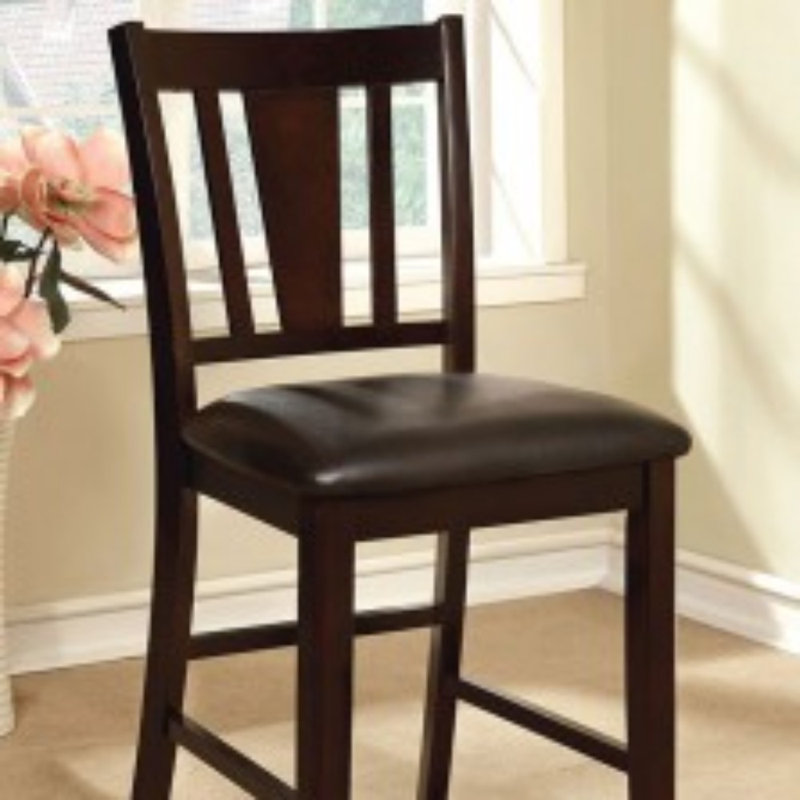 Chaise parsons en cuir Carlton Hermina