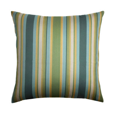 Tefo Striped Feather Reversible Throw Pillow