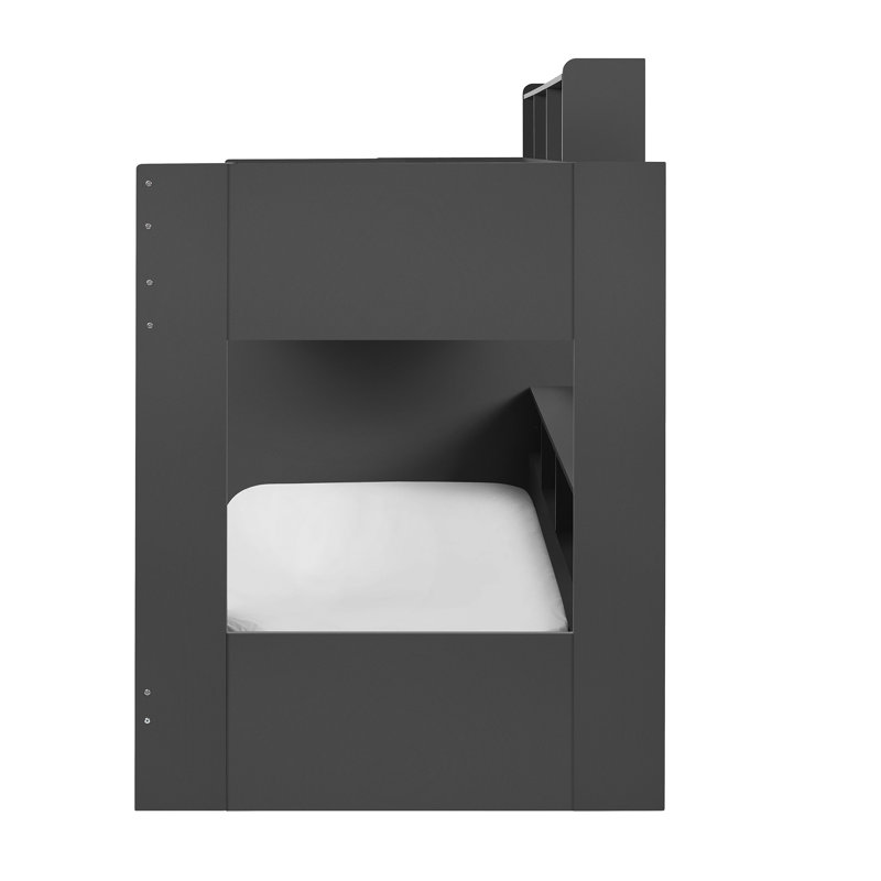 Caleb Single (3') Bunk Bed with Storage Included, Anthracite