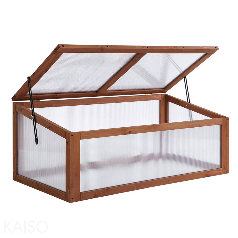 Jardinière portative en bois avec serre froide et jardin d'intérieur / extérieur, terrarium, 39 po x 26 po x 16 po