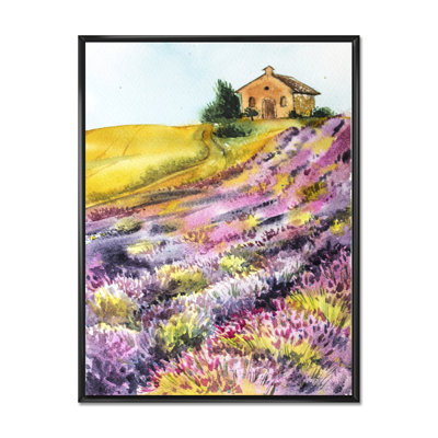 «Morning Sun Over The Lavender Field I», reproduction sur toile