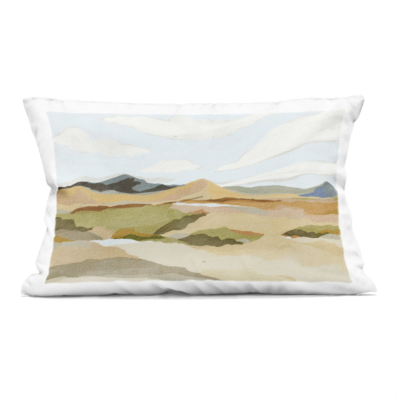 Coussin décoratif abstrait Abstract Wippling Waves, design par Lera