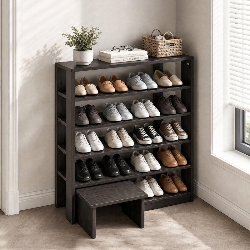16 Pair Shoe Rack