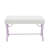 Vivaan Tufted PU Leather Bench with Metal Base