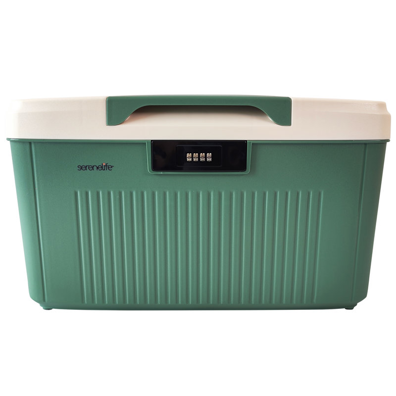 SereneLife Plastic Storage Tub & Tote, Green