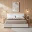 Très grand lit élégant bord beige, très grand-1370962237