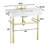 The Renovators Supply Inc. 19.75'' White Porcelain Circular Bathroom Sink with Overflow