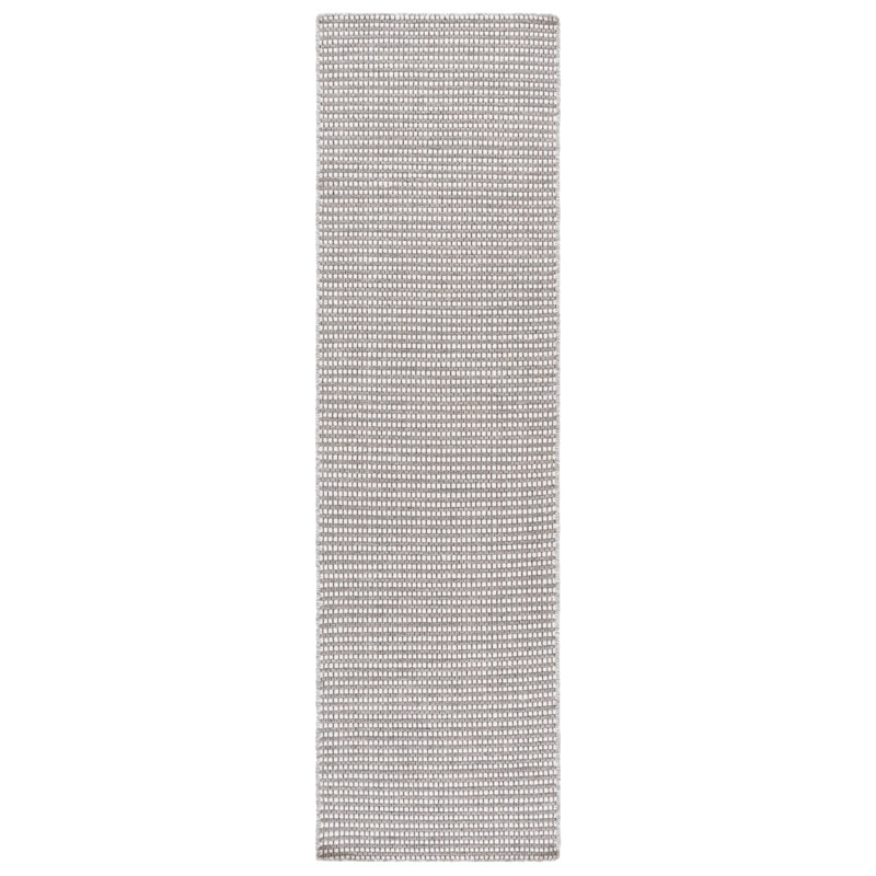 Natura Hand Woven Wool;Cotton Solid Color Rug, Runner 2'3" x 8'
