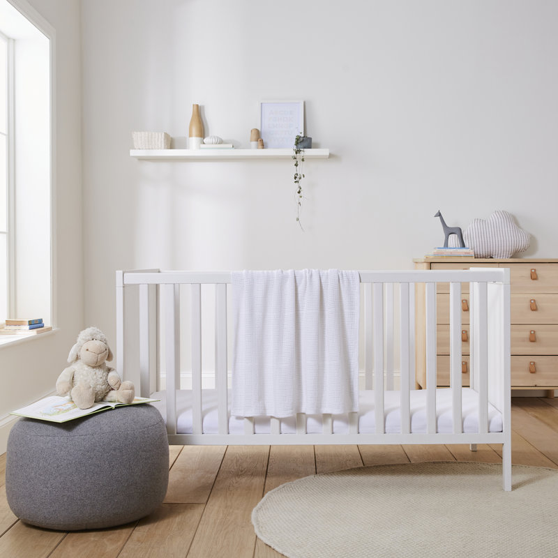 Martex Baby 100% Cotton With Leno Weave Baby Blanket, White