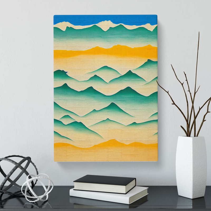 Abstract Beach Vol.1 - Wrapped Canvas, 50cm H x 35cm W x 3cm D
