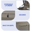 Balconera 320 Gallon Resin Deck Box,Grey-102555497