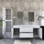Ensemble de meuble-lavabo double 60 po avec plateau en résine 60 po-1452762254