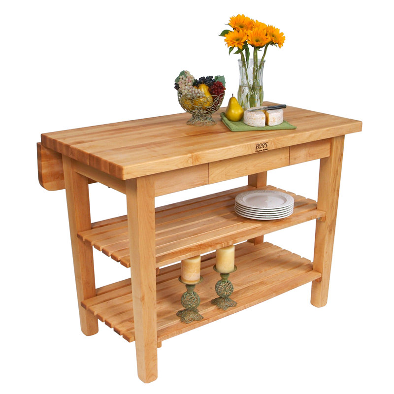 BoosBlock® Prep Table, 35" H x 48" W x 32" D, Natural Maple