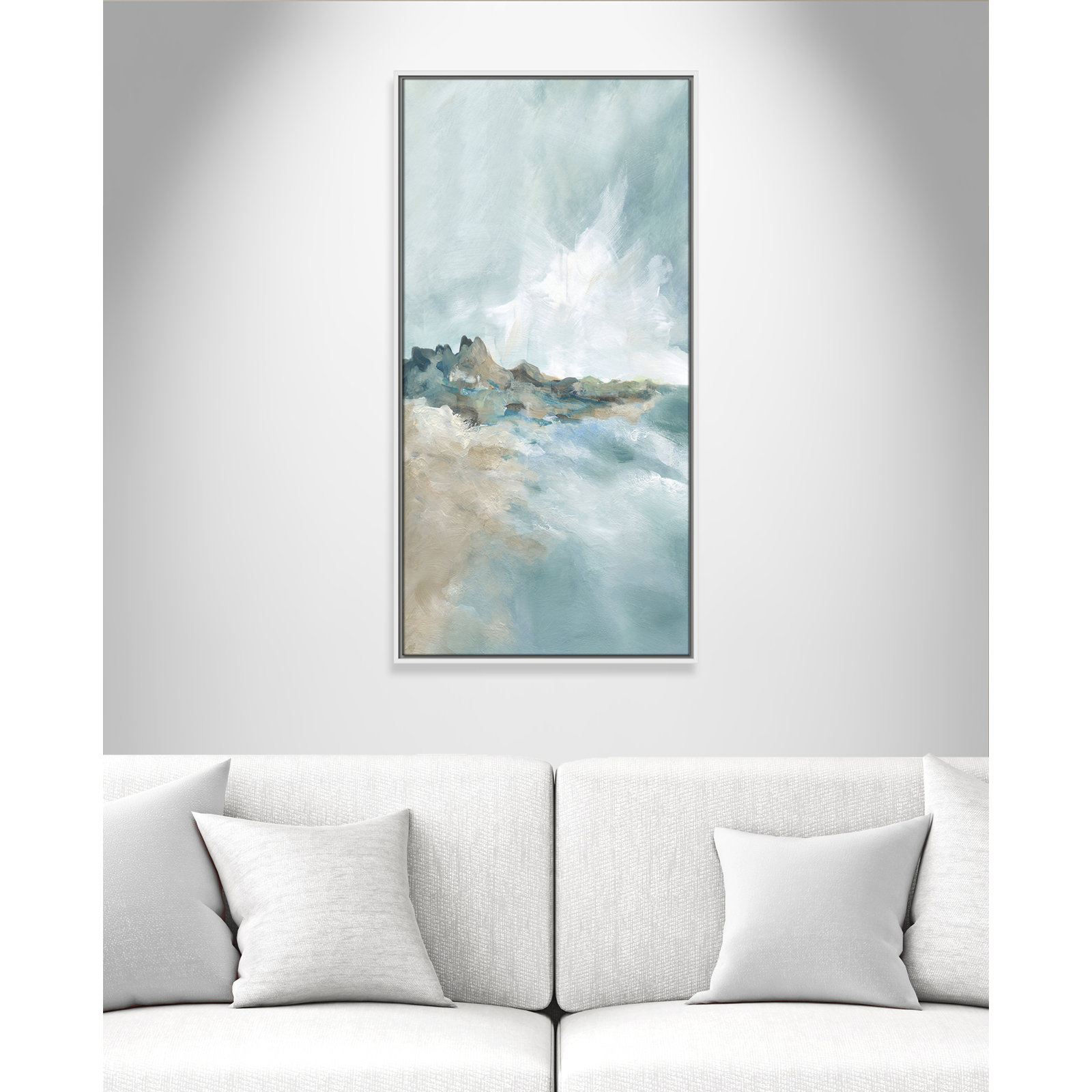 Coralie "Sandpoint" Print by Carol Robinson, 41.5" H x 21.5" W, White