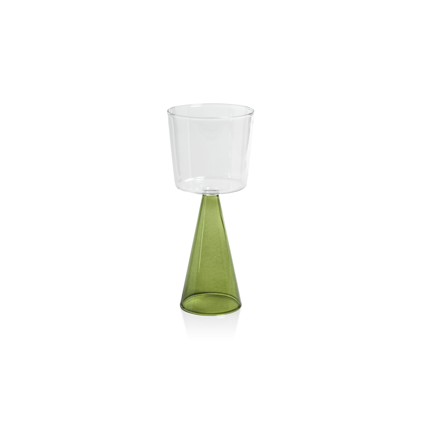 Monticello Red Wine Glass, Green, 9.81 Oz