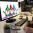 Christmas Inflatable 7.5 FT Long Gnome Inflatables Three Midgets Holding Hands with Built-in LEDs