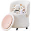 Tabouret de coiffeuse rembourré-158211911
