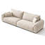 Coussin modulaire en polyester blanc cassé-988548641
