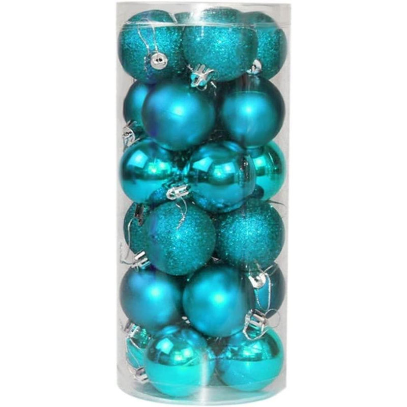 Polyvinyl Chloride (PVC) Ball Ornament, 15cm H x 15cm W x 15cm D, Teal Blue