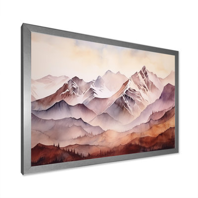 «Canadian Mountains Landscape Winters - Winter Mountains», art mural