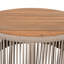 Table basse d'extérieur résistante aux intempéries en corde de rotin et bois d'acacia pour balcon de jardin-129385420-129385419